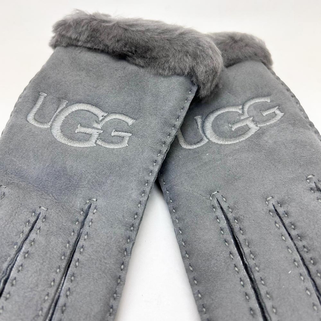 UGG(アグ)の新品 UGG アグ レディース レザー手袋 20931 グレー Sサイズ レディースのファッション小物(手袋)の商品写真