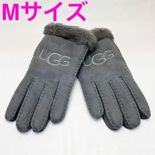 アグ(UGG)の新品 UGG アグ レディース レザー手袋 20931 グレー Ｍサイズ(手袋)