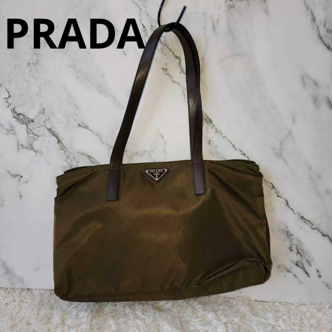 PRADA - 美品☆PRADA プラダ☆ナイロントート☆ハンドバッグ☆カーキの ...