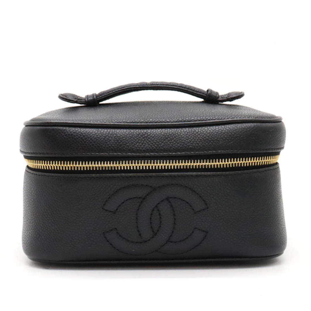CHANEL - シャネル キャビアスキン バニティバッグ ハンドバッグ