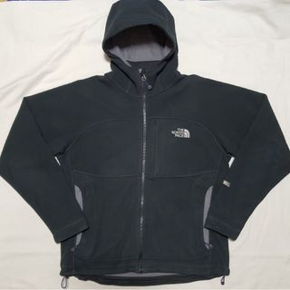 ザノースフェイス(THE NORTH FACE)のノースフェイス ジップパーカー 黒 WINDWALL Mサイズ ジャケット(パーカー)