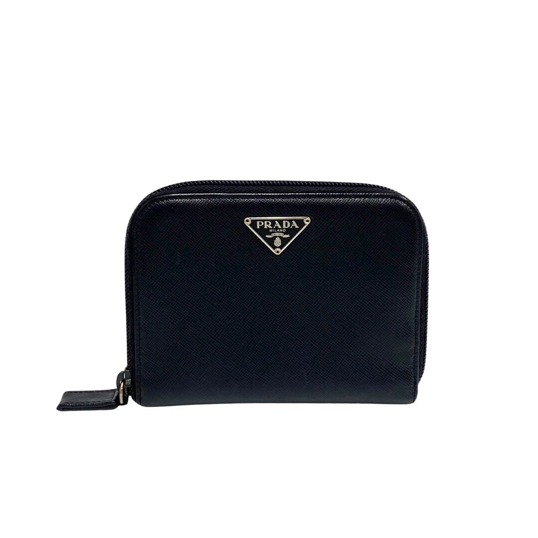 PRADA - 極 美品 箱付き PRADA プラダ 三角 ロゴ 金具 サフィアーノ