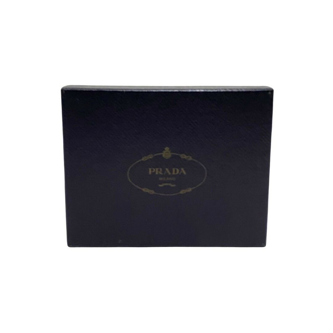 PRADA - 極 美品 箱付き PRADA プラダ 三角 ロゴ 金具 サフィアーノ
