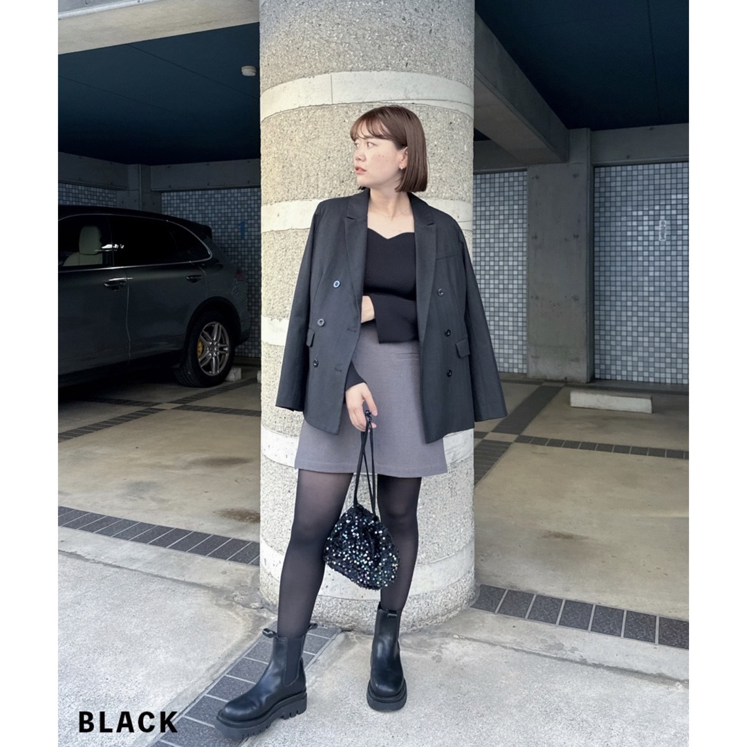 BASEMENT(ベースメント)の【ベースメントオンライン】スパンコールバック　バッグ 斜めがけ 【BLACK】 レディースのバッグ(ショルダーバッグ)の商品写真