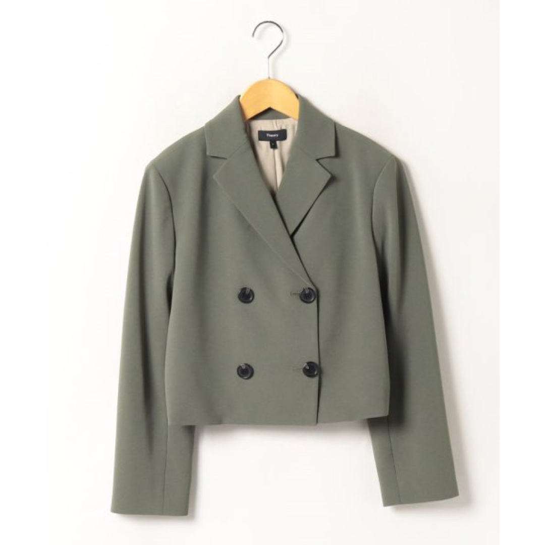 Theory - Theory 23aw クロップド丈ダブルジャケットの通販 by Theory - Theory 23aw クロップド丈ダブルジャケットの通販 by