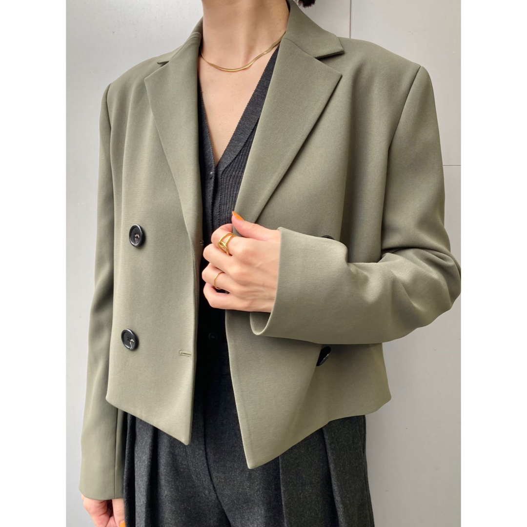 Theory - Theory 23aw クロップド丈ダブルジャケットの通販 by Theory - Theory 23aw クロップド丈ダブルジャケットの通販 by