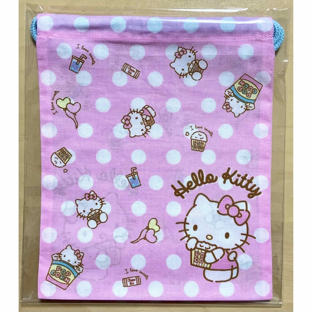 ハローキティ - サンリオ☆ハローキティ☆新品☆巾着袋☆マルチ☆24×20