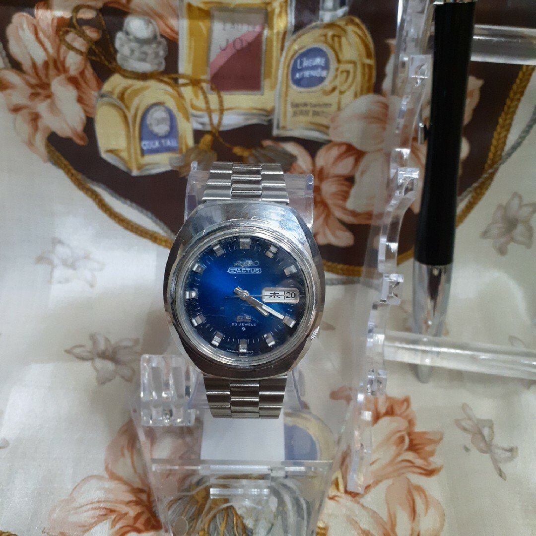 SEIKO(セイコー)の稼働時計70年代ヴィンテージ自動巻OH済セイコー5/アクタスSS日付&カレンダ― メンズの時計(腕時計(アナログ))の商品写真