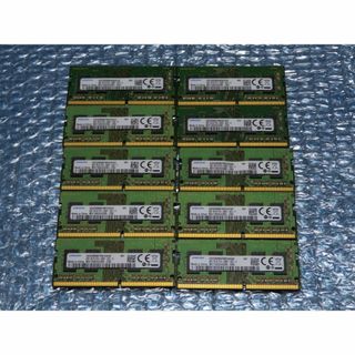 サムスン(SAMSUNG)の10枚セット SAMSUNG PC4-2400T SO-DIMM 4GB ノート(PCパーツ)