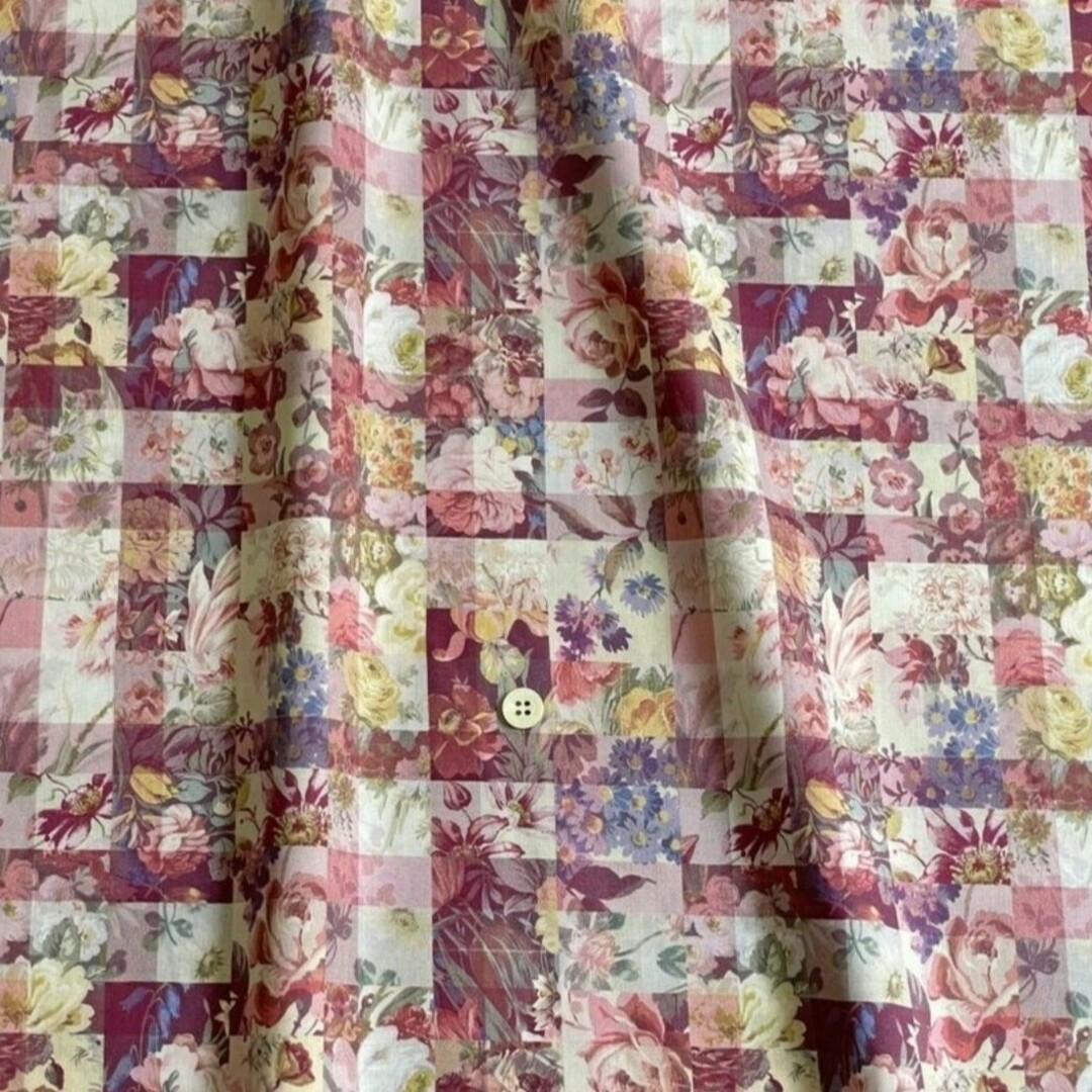 LIBERTY.(リバティ)のLIBERTY　アーカイブギンガム　ダスティローズ　生地幅×50cm　タナローン ハンドメイドの素材/材料(生地/糸)の商品写真