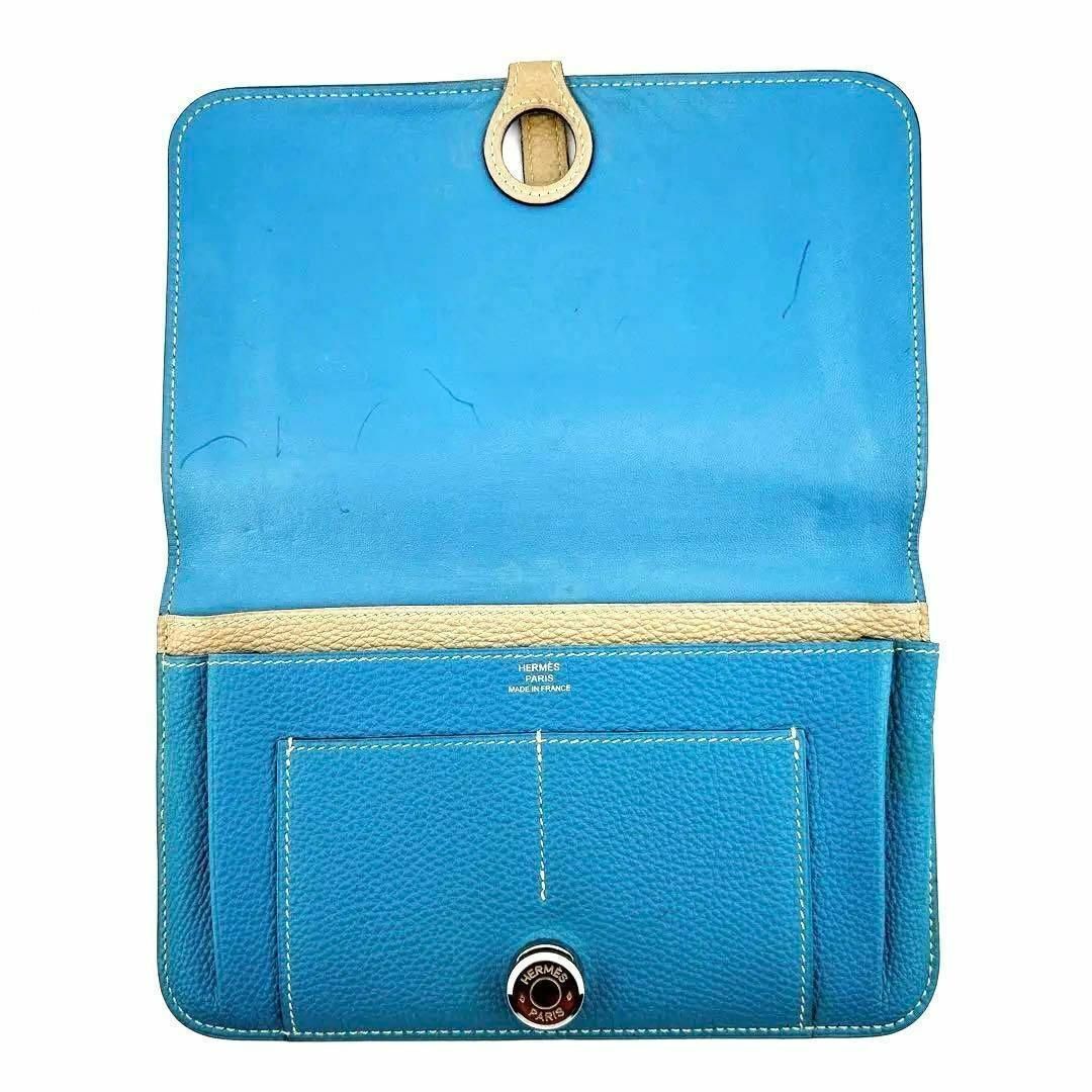Hermes - エルメス トゴ ドゴンGM 長財布 女性用 レディース ブルー系