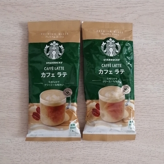 スターバックスコーヒー(Starbucks Coffee)のスターバックス　カフェラテ　２袋　プレミアムミックス　スタバ(コーヒー)