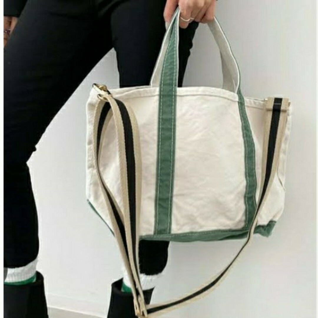 アパルトモン L.L.Beanレミレリーフ トートバッググリーンM レッドS アパルトモン L.L.Beanレミレリーフ トートバッググリーンM レッドS