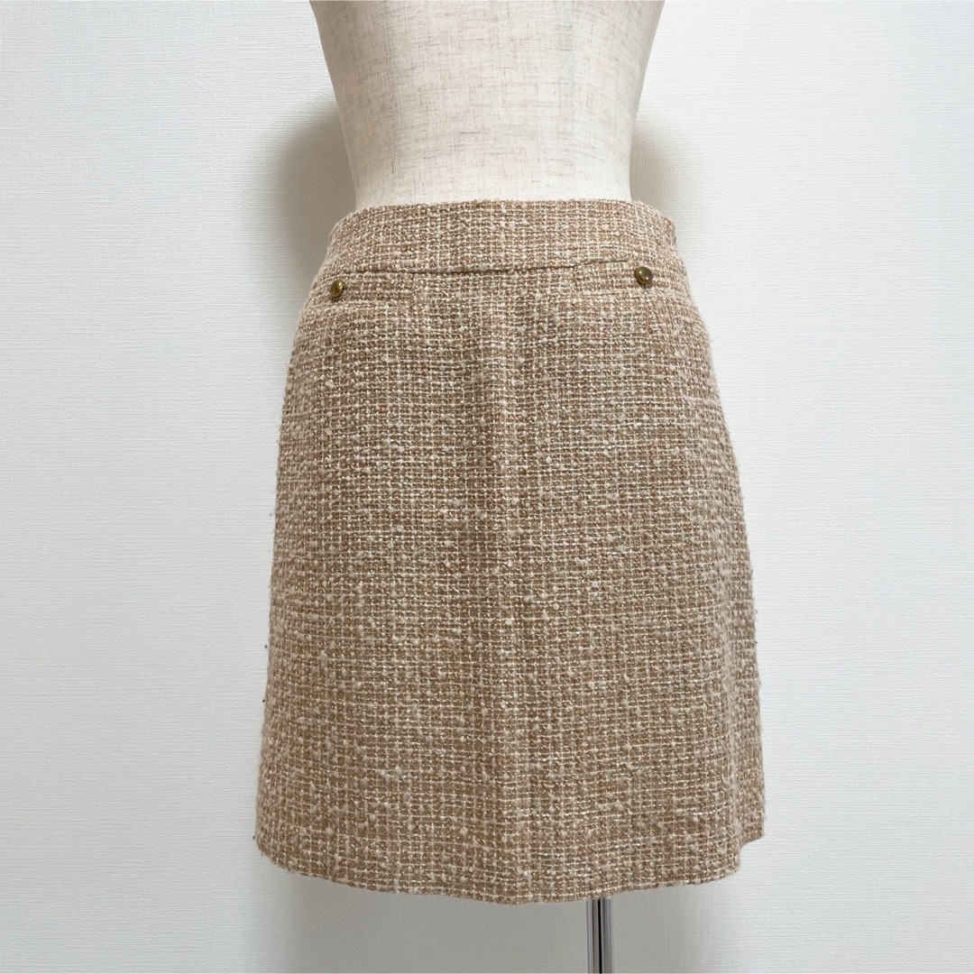 NATURAL BEAUTY BASIC(ナチュラルビューティーベーシック)のNATURAL BEAUTY BASIC スカートスーツ ツイード セレモニー レディースのフォーマル/ドレス(スーツ)の商品写真