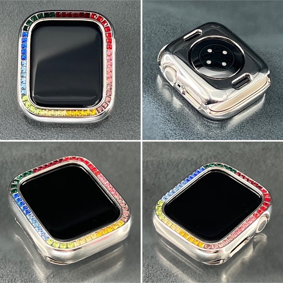 Apple Watch(アップルウォッチ)のアップルウォッチ　45mm41mm40mm44mm cz金属製フルケースベルト レディースのファッション小物(その他)の商品写真