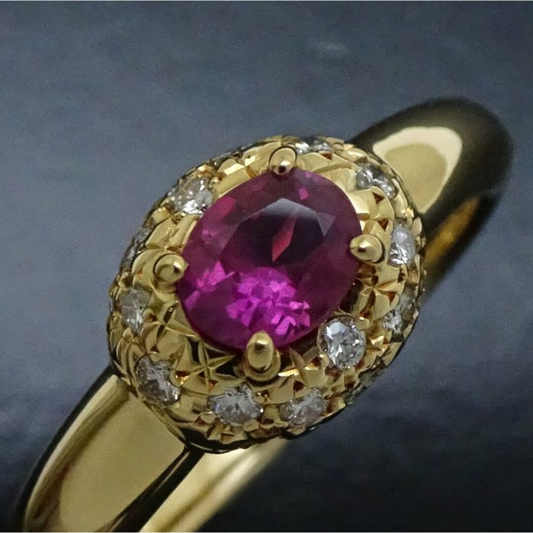 TASAKI(タサキ)のTASAKI 田崎真珠 リング 指輪 ルビー0.46ct ダイヤモンド0.20ct 15.5号 K18YG イエローゴールド/290745【中古】【BJ】 レディースのアクセサリー(リング(指輪))の商品写真