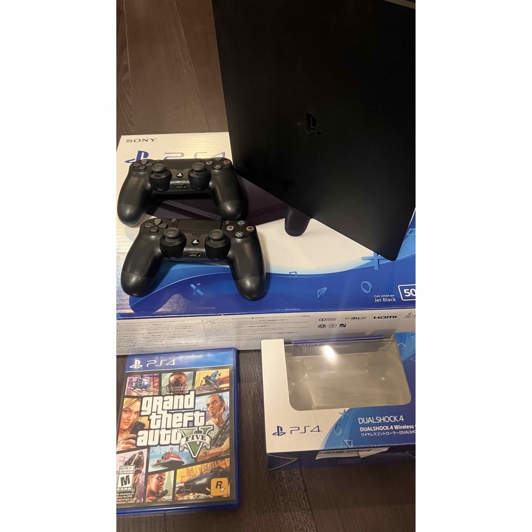 PS4本体+コントローラーx2