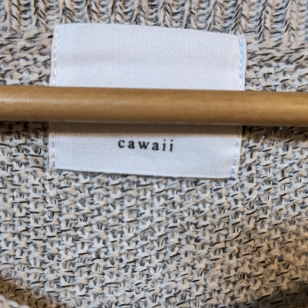 cawaii(カワイイ)のcawaii パールの花咲くニットトップス レディースのトップス(ニット/セーター)の商品写真