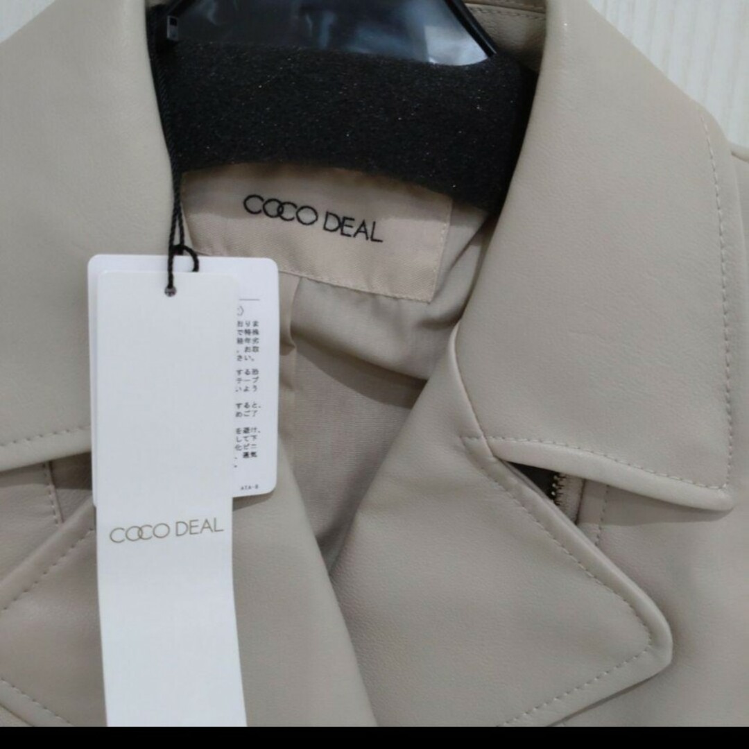 COCO DEAL(ココディール)の❤新品❤COCODEAL　ココディール　ライダースジャケット　サイズ2 レディースのジャケット/アウター(ライダースジャケット)の商品写真