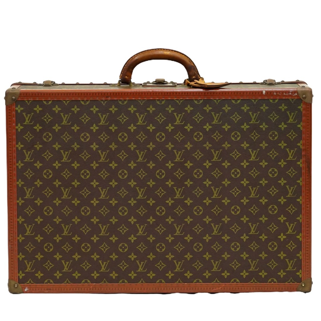 本物 ルイヴィトン LOUIS VUITTON LV アルゼール 65 モノグラム トランク スーツケース ハンドバッグ ブラウン M21227 Alzer ビトン バッグバッグ