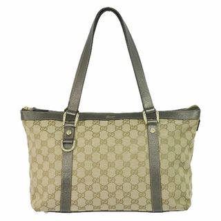 グッチ(Gucci)の本物 グッチ GUCCI アビー GGキャンバス トートバッグ ハンドバッグ ベージュ 141470 Abbey バッグ 中古(トートバッグ)