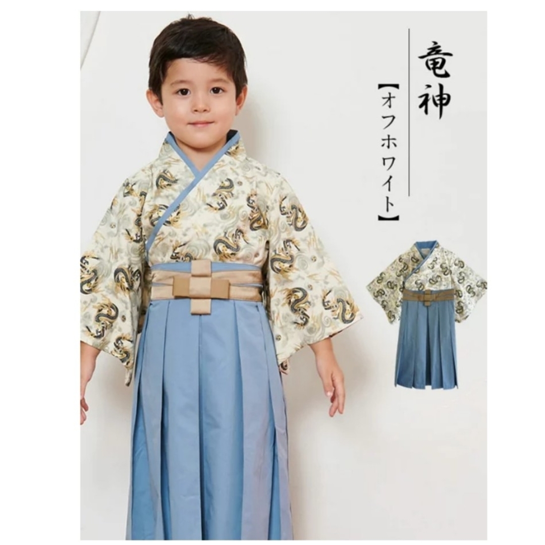 SWEET MOMMY(スウィートマミー)のキッズ袴セット　男の子　１１０サイズ キッズ/ベビー/マタニティのキッズ服男の子用(90cm~)(和服/着物)の商品写真