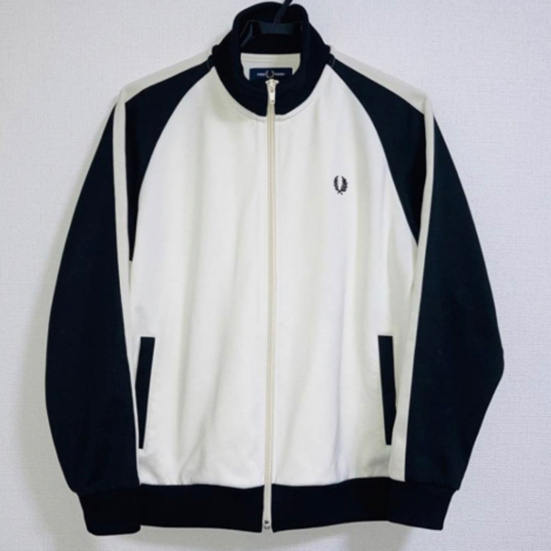 FRED PERRY × BEAMS 別注トラックジャケット Sサイズ　ECRU