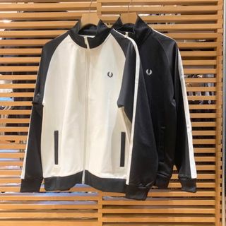 FRED PERRY × BEAMS 別注トラックジャケット Sサイズ　ECRU