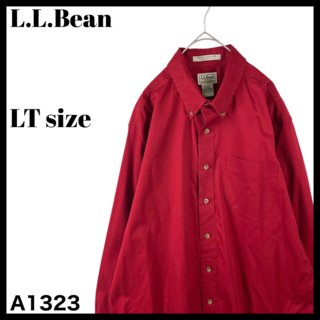 エルエルビーン(L.L.Bean)のUSA古着 L.L.Bean エルエルビーン 長袖ボタンダウンシャツ 赤 LT(シャツ)