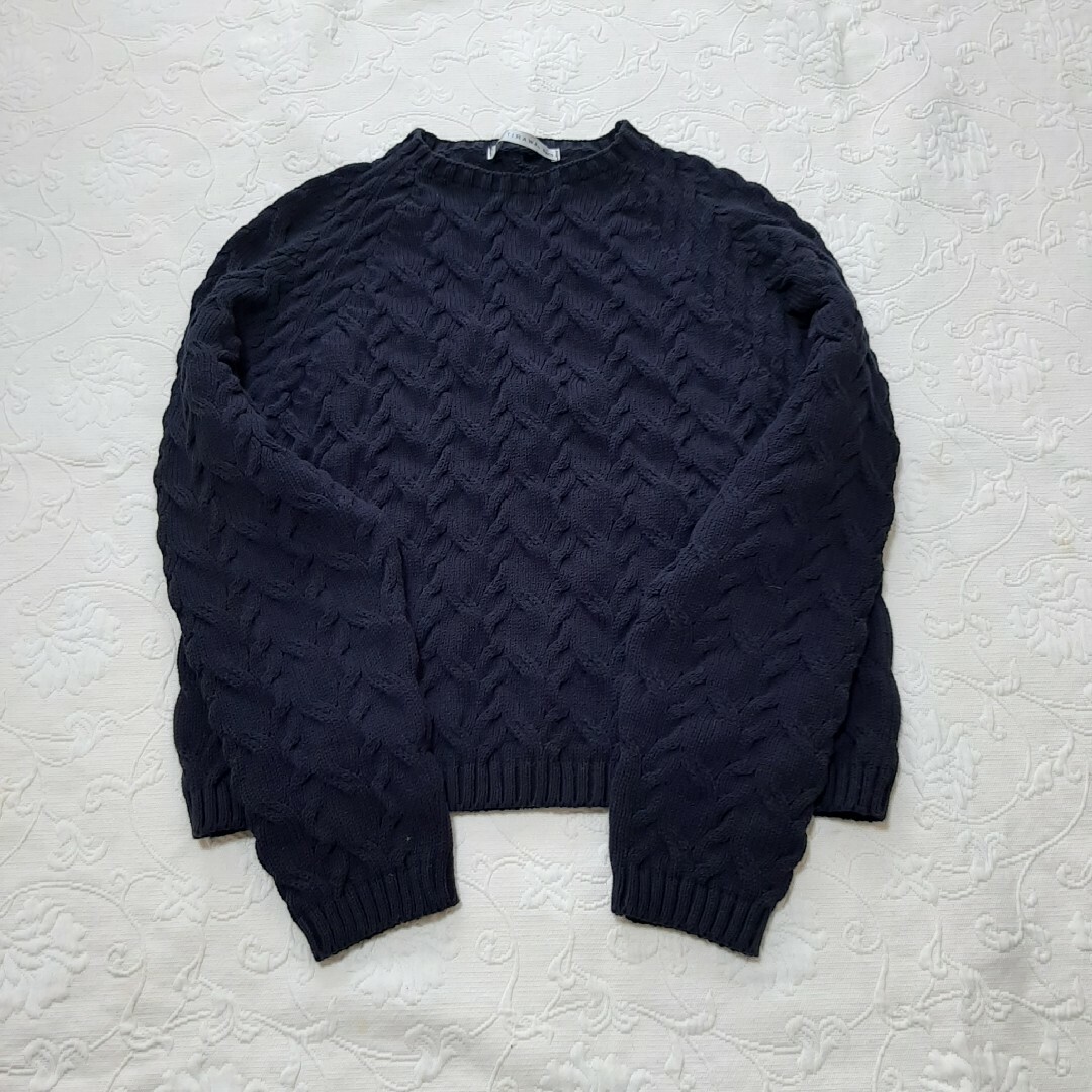 UNITED ARROWS(ユナイテッドアローズ)の#UNITED ARROWS(TIKI-TIRAWA)濃厚綿63%総編-M-美品 レディースのトップス(ニット/セーター)の商品写真