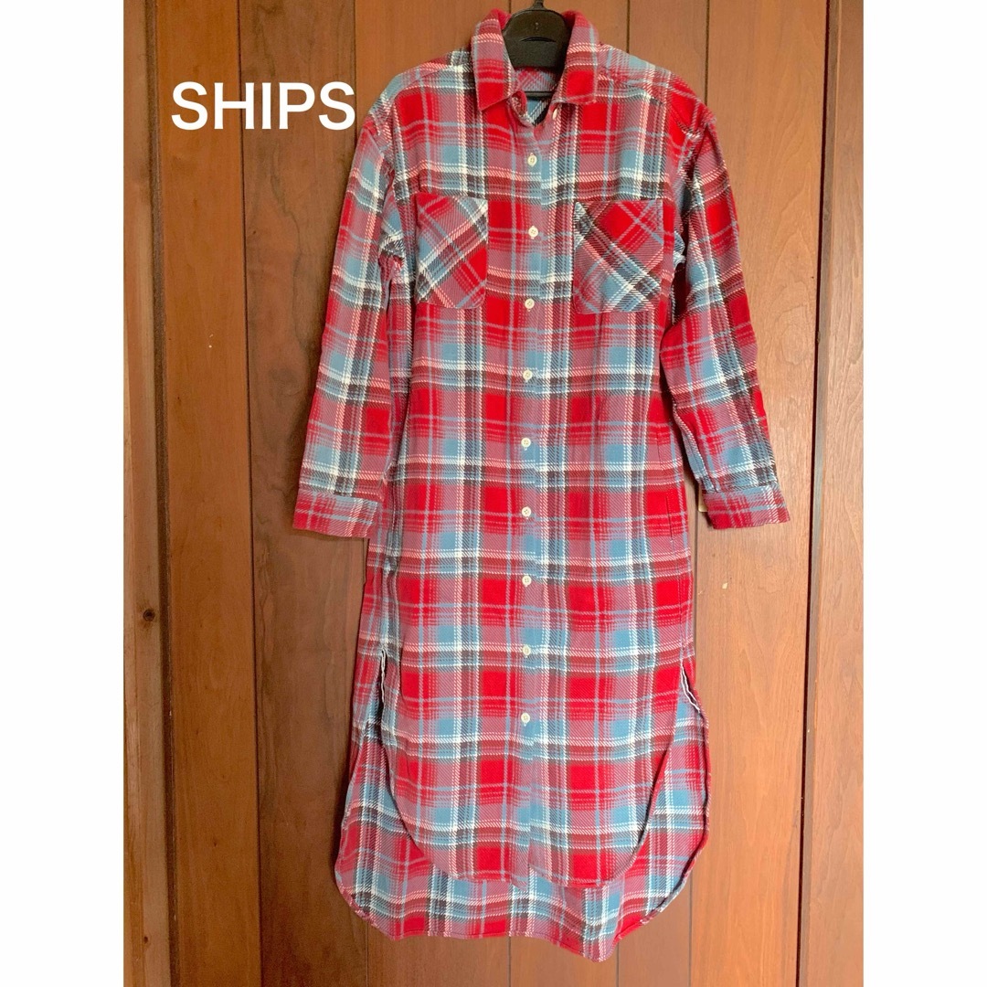 SHIPS for women(シップスフォーウィメン)のSHIPS シャツワンピース レディースのトップス(シャツ/ブラウス(長袖/七分))の商品写真