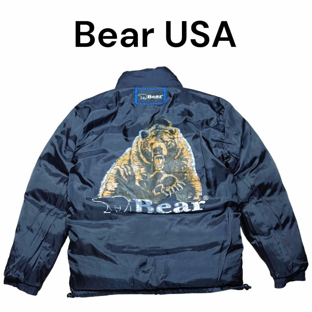 Bear USA ビッグプリント　リバーシブルダウンジャケット　ベアーのサムネイル