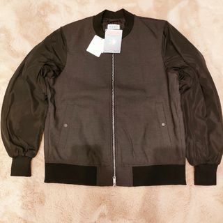 プラステ(PLST)の新品◆定価1.6万◆PLST MEN ウール×ナイロンコンビ　MA-1ブルゾンＬ(ブルゾン)