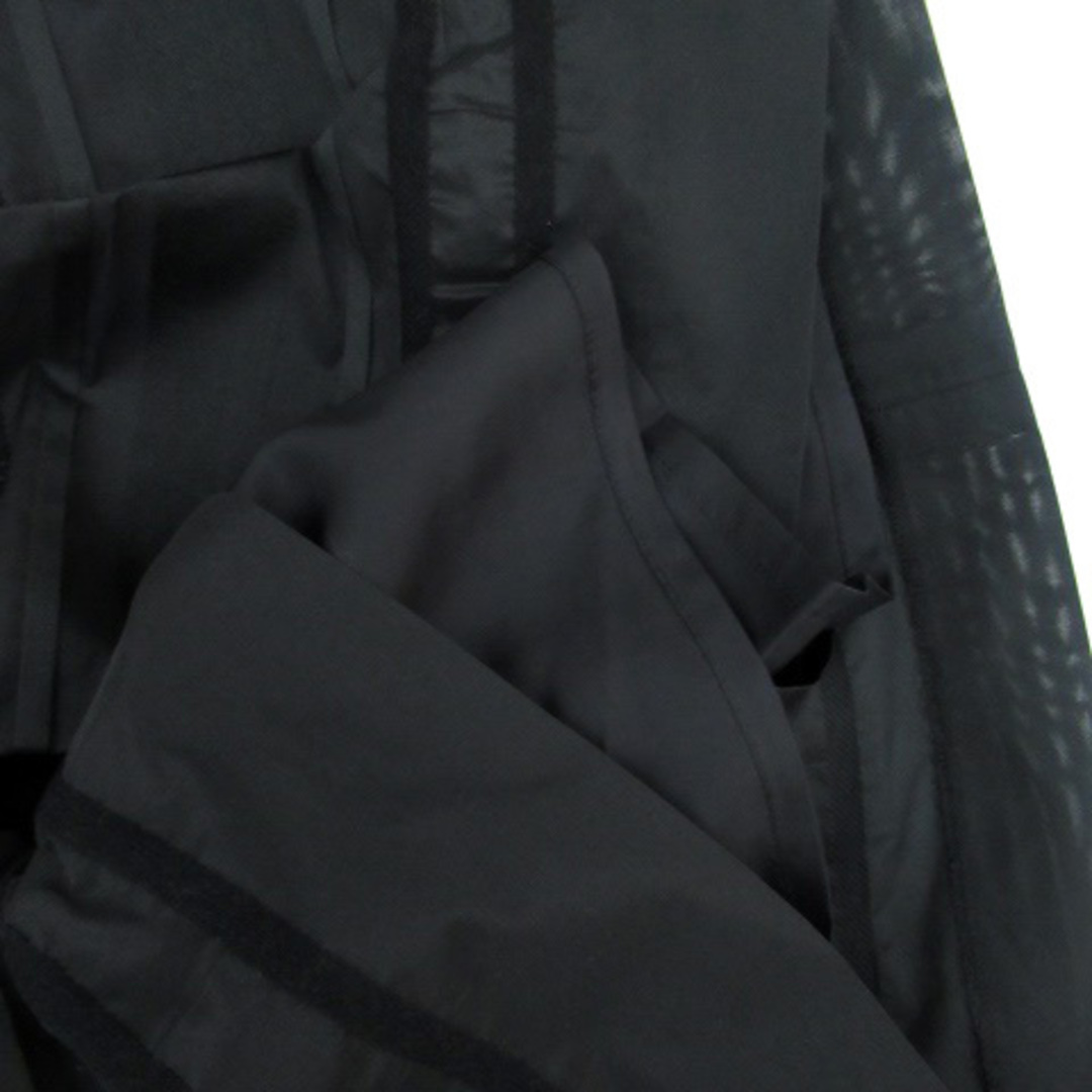 Ballsey(ボールジィ)のボールジー トゥモローランド フレアスカート ひざ ボーダー ウール混 38 黒 レディースのスカート(ひざ丈スカート)の商品写真