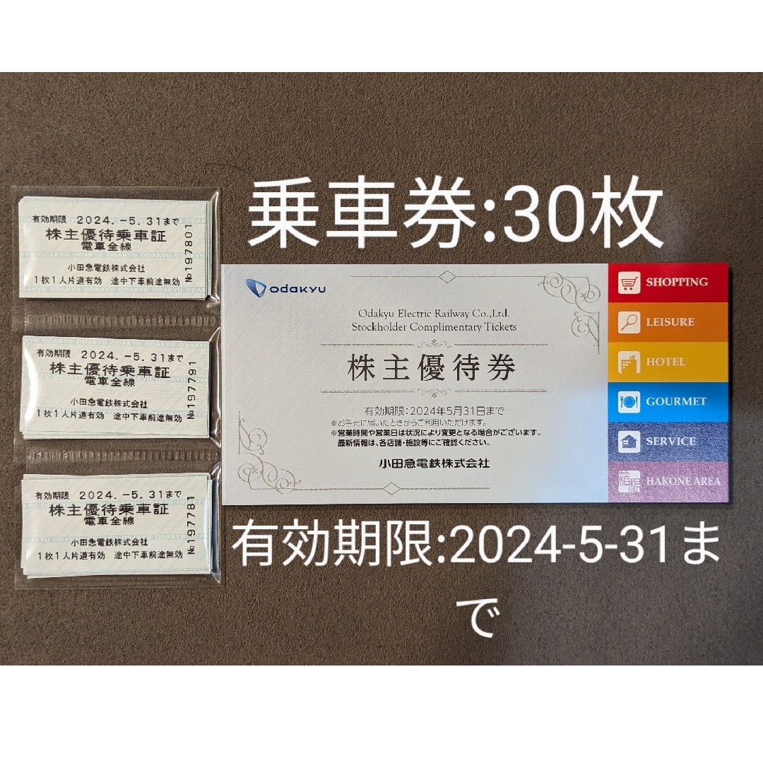 鉄道乗車券小田急･小田急電鉄株主優待乗車券