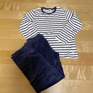 プチバトー(PETIT BATEAU)のプチバトー　パジャマ　ベロア　10ans 140cm(パジャマ)