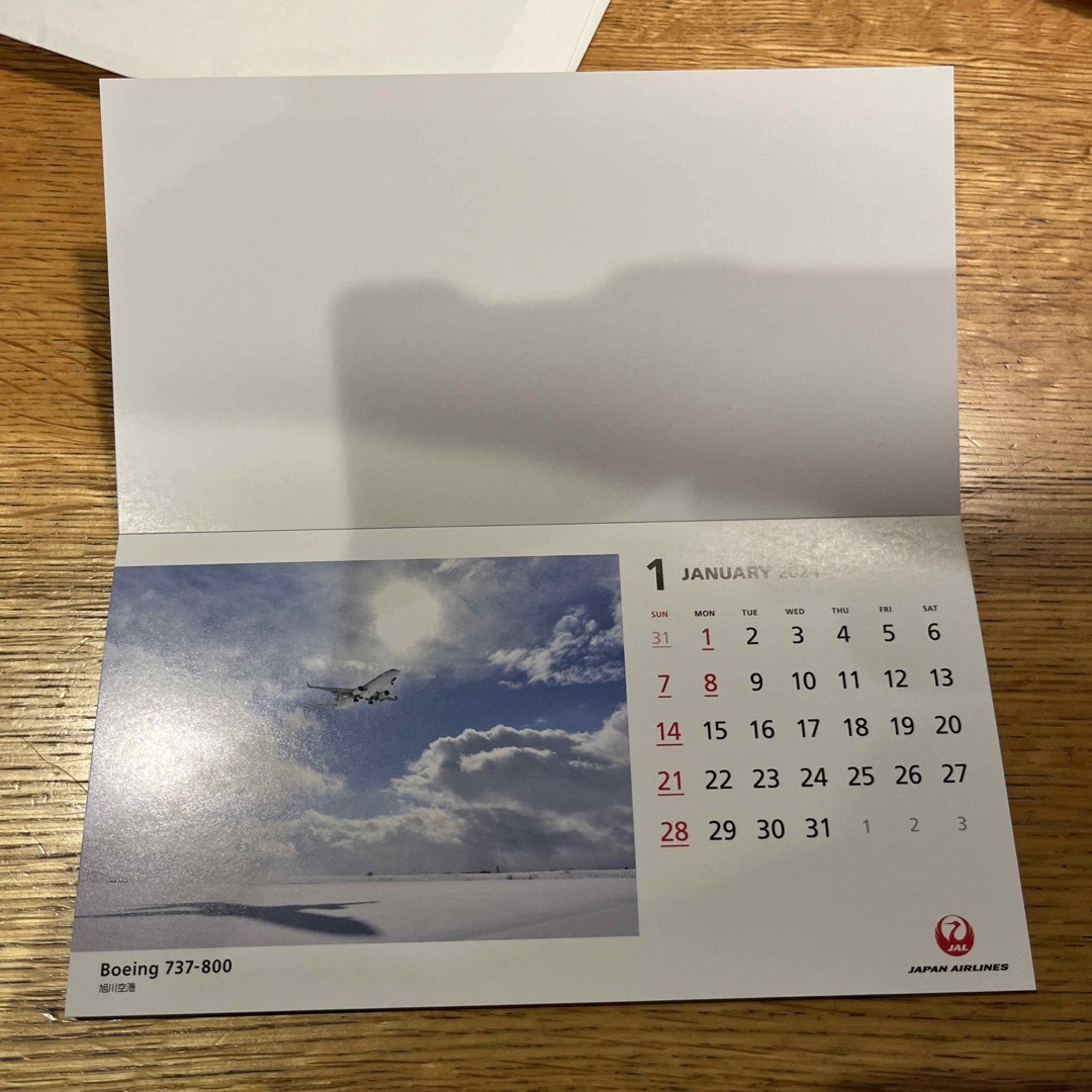 JAL(日本航空)(ジャル(ニホンコウクウ))のJAL FLEET CALENDAR2024 インテリア/住まい/日用品の文房具(カレンダー/スケジュール)の商品写真