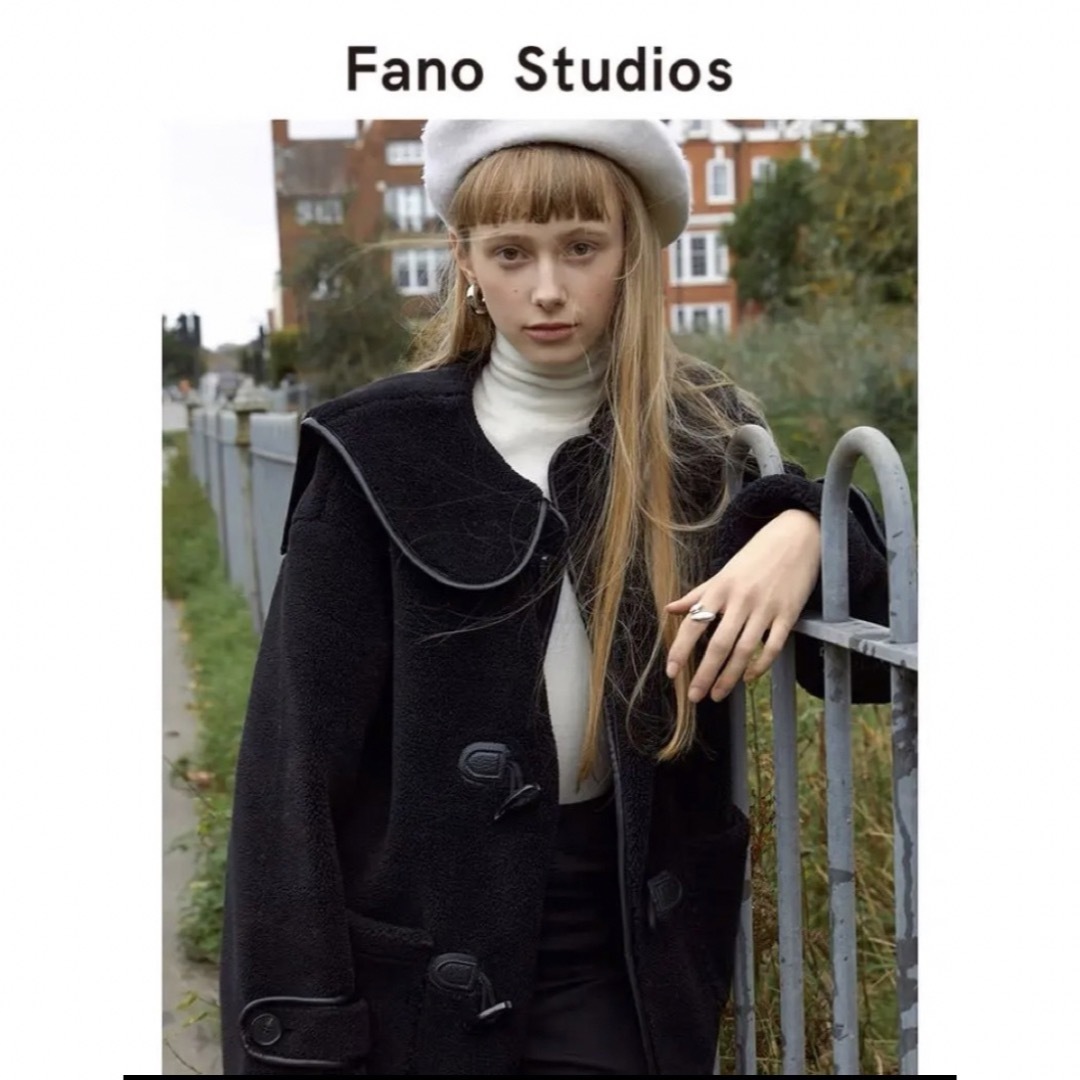 【中古】Fano Studios ワイドカラー ミドルダッフルコート レディースのジャケット/アウター(ダッフルコート)の商品写真