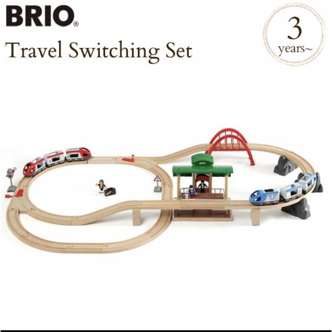 BRIO(ブリオ)のブリオ　トラベルスイッチングセット キッズ/ベビー/マタニティのおもちゃ(電車のおもちゃ/車)の商品写真