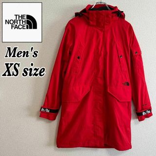 ザノースフェイス(THE NORTH FACE)のノースフェイス マウンテンジャケット メンズ XSサイズ 赤 レッド　ロング(マウンテンパーカー)