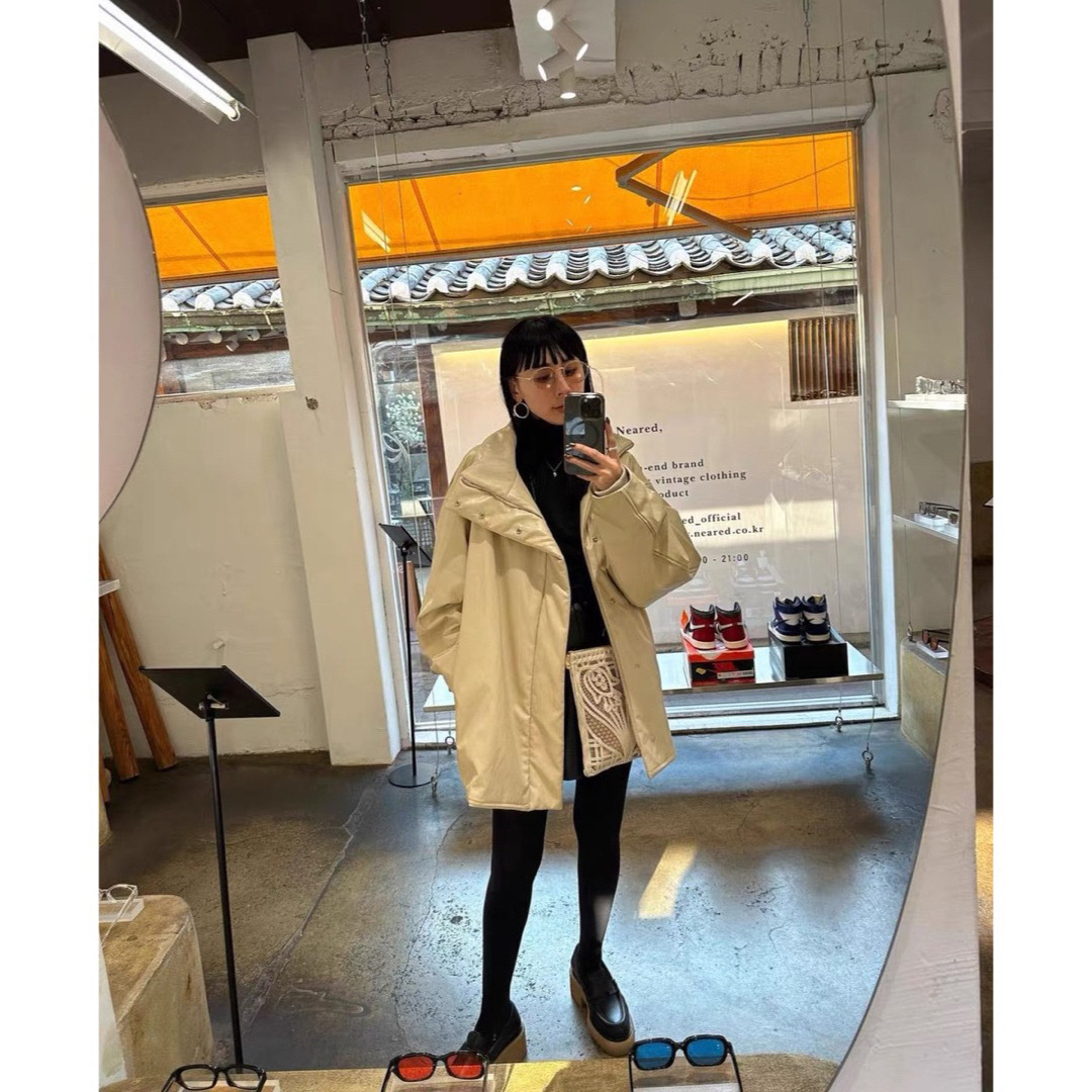 Ameri VINTAGE - PASTING LIKE FAKE LEATHER JACKETの通販 by Ameri VINTAGE - PASTING LIKE FAKE LEATHER JACKETの通販 by