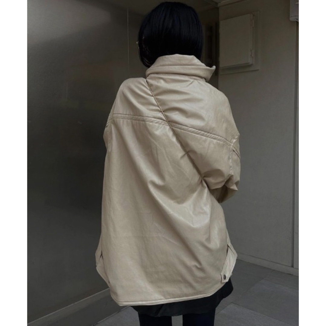 Ameri VINTAGE - PASTING LIKE FAKE LEATHER JACKETの通販 by Ameri VINTAGE - PASTING LIKE FAKE LEATHER JACKETの通販 by