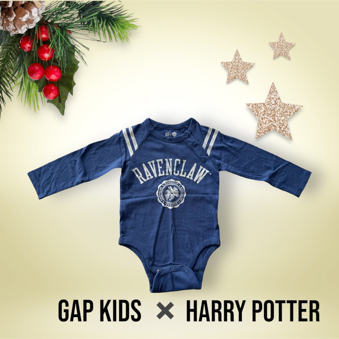 babyGAP(ベビーギャップ)のbaby GAP Harry Potter レイブンクロー ロンパース キッズ/ベビー/マタニティのキッズ服男の子用(90cm~)(Tシャツ/カットソー)の商品写真