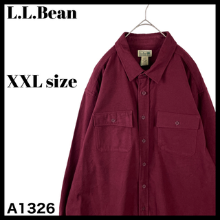 エルエルビーン(L.L.Bean)のエルエルビーン シャモアクロスシャツ ヘビーウェイト 秋冬 ボルドー XXL(シャツ)