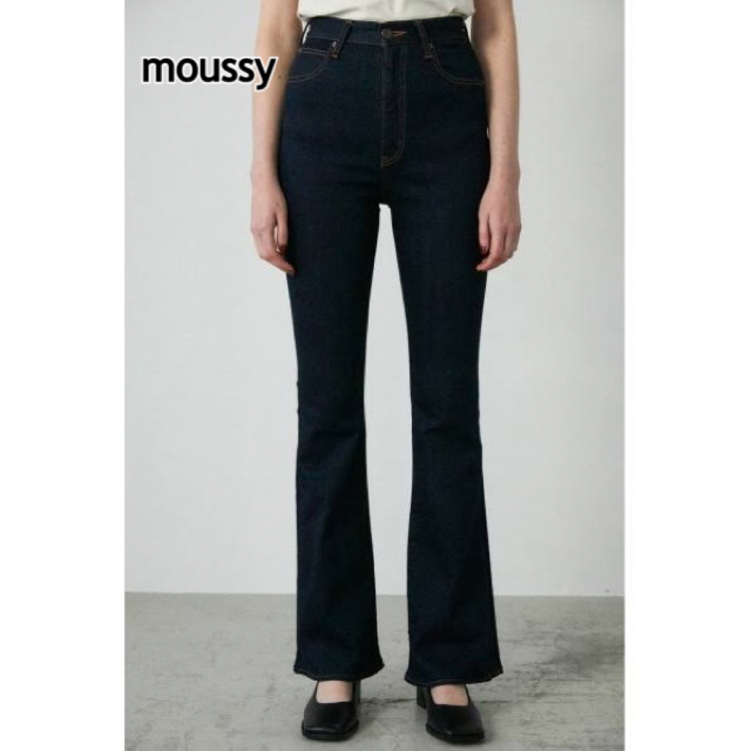 美品　MOUSSY MVS FLARE　フレアストレッチデニムパンツ　27