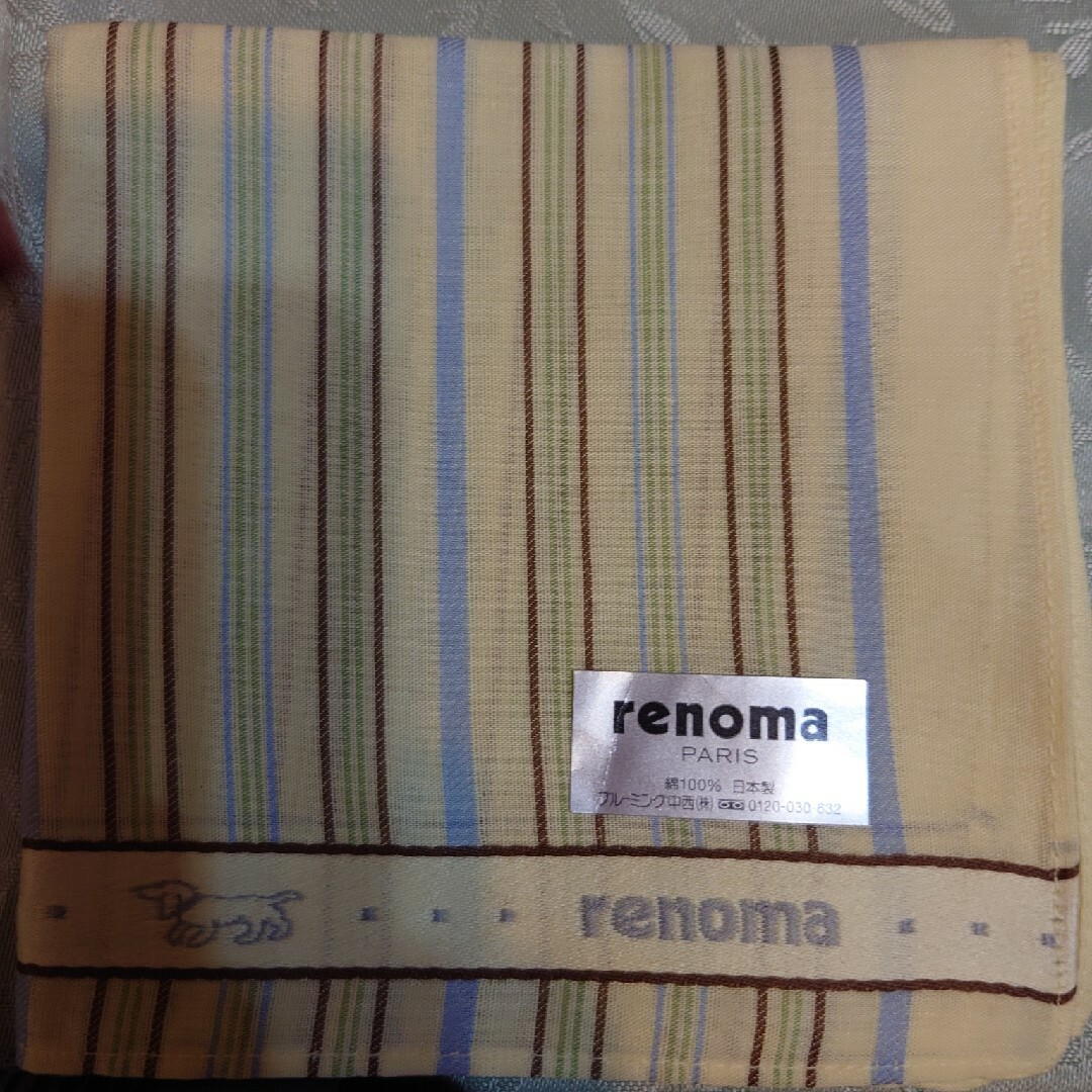 RENOMA(レノマ)の紳士ハンカチ　３枚セット メンズのファッション小物(ハンカチ/ポケットチーフ)の商品写真