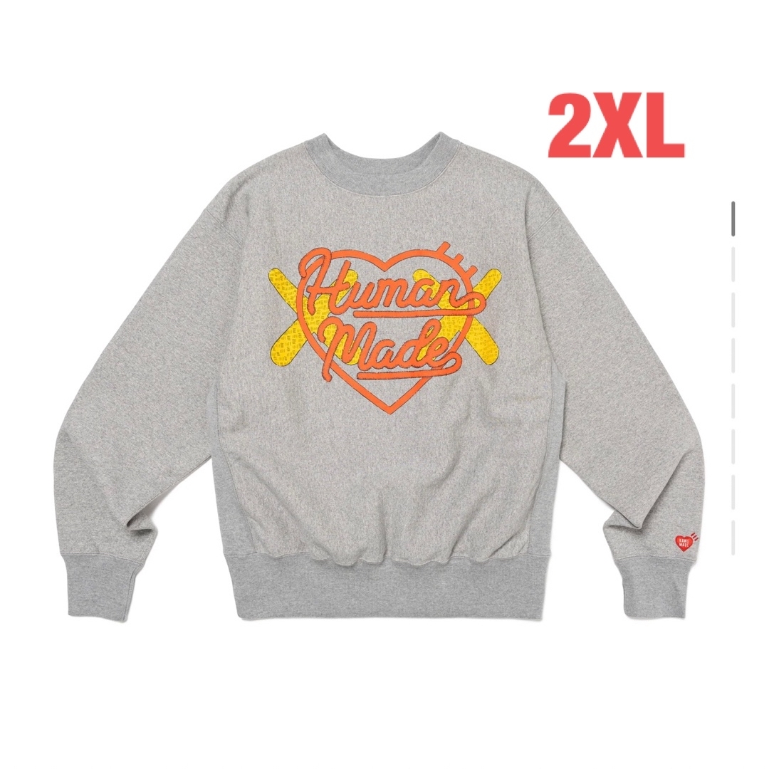 HUMAN MADE - HUMAN MADE × KAWS SWEATSHIRT 2XL GRAYの通販 by