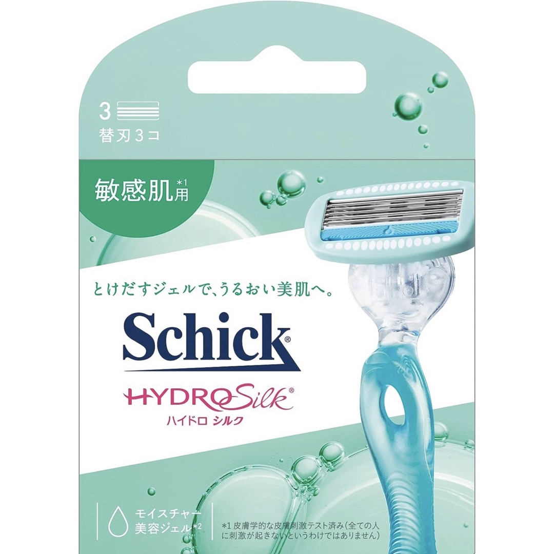 Schick(シック)のシックschick ハイドロシルク　敏感肌用　替刃 コスメ/美容のシェービング(カミソリ)の商品写真