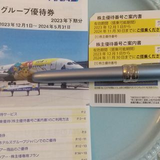 エーエヌエー(ゼンニッポンクウユ)(ANA(全日本空輸))のANA 最新株主優待券 2枚+冊子(航空券)