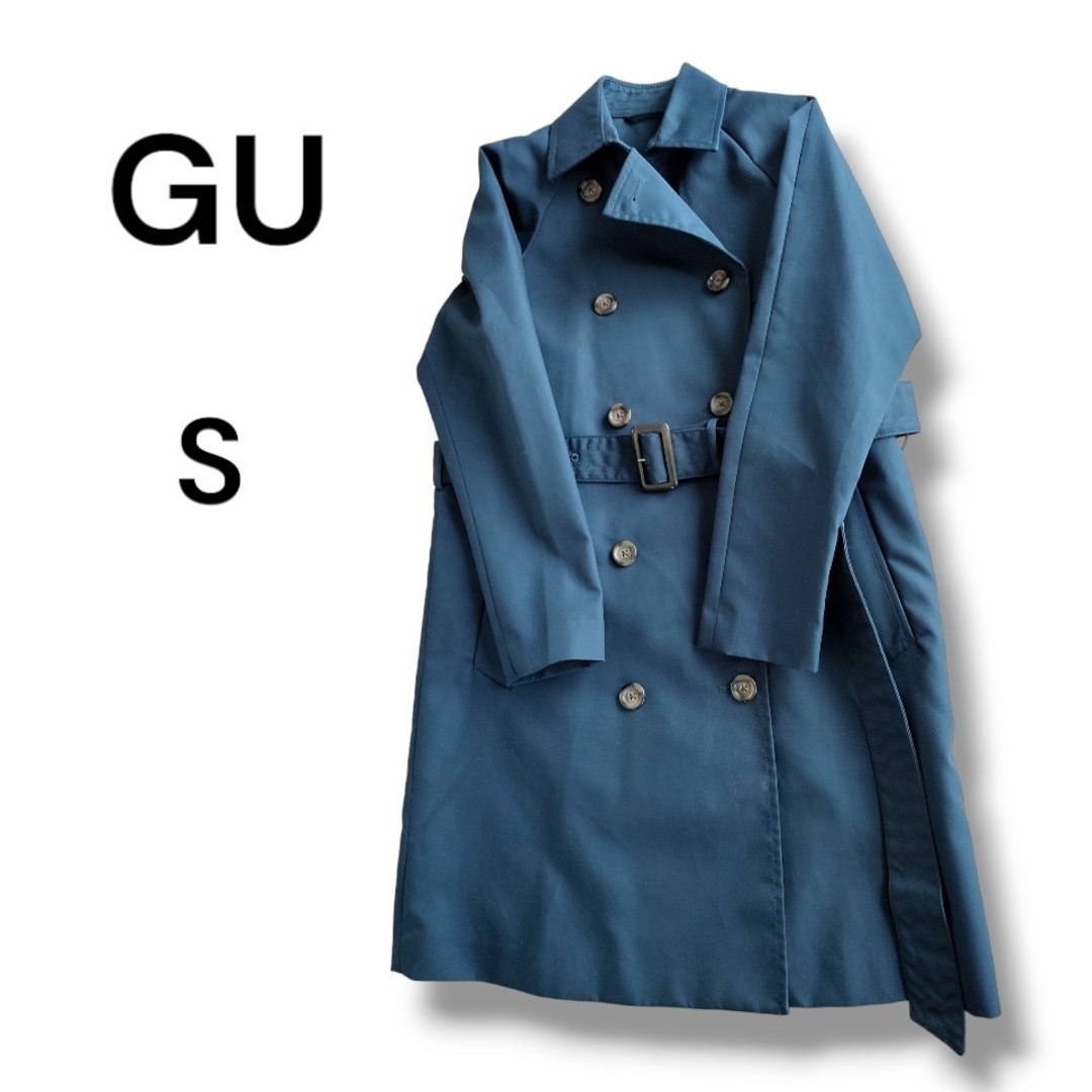 GU - 【GU】ジーユー トレンチコート ジャケット アウター 中わた 紺